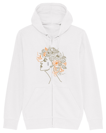 Nymph - Woman Silhouette 3 White