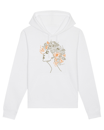 Nymph - Woman Silhouette 3 White