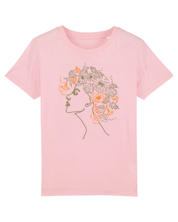 Nymph - Woman Silhouette 3 Cotton Pink