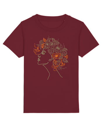 Nymph - Woman Silhouette 3 Burgundy