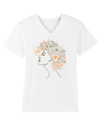 Nymph - Woman Silhouette 3 White