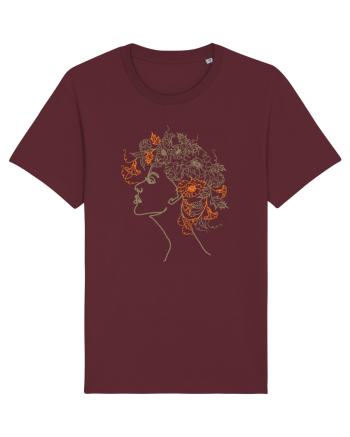 Nymph - Woman Silhouette 3 Burgundy
