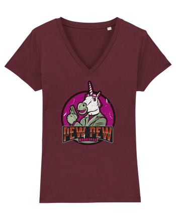 Pew Pew Madafakas Unicorn Burgundy