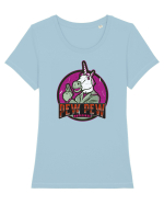 Pew Pew Madafakas Unicorn Tricou mânecă scurtă guler larg fitted Damă Expresser