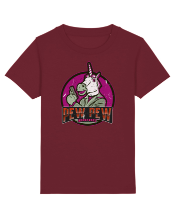 Pew Pew Madafakas Unicorn Burgundy