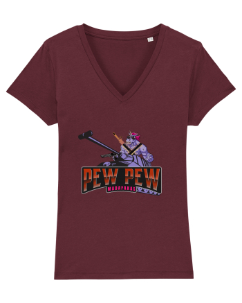 Pew Pew Madafakas Unicorn Burgundy