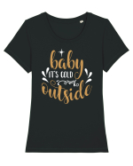 E frig afară Tricou mânecă scurtă guler larg fitted Damă Expresser