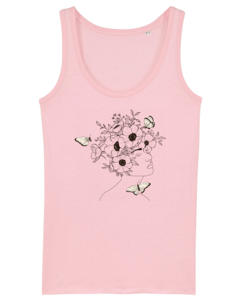 Nymph - Woman Silhouette 12 Cotton Pink