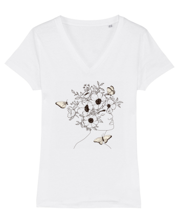 Nymph - Woman Silhouette 12 White