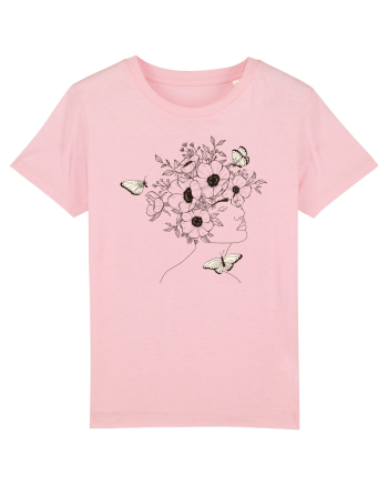 Nymph - Woman Silhouette 12 Cotton Pink