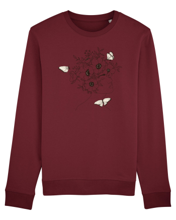 Nymph - Woman Silhouette 12 Burgundy