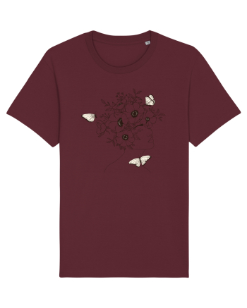 Nymph - Woman Silhouette 12 Burgundy