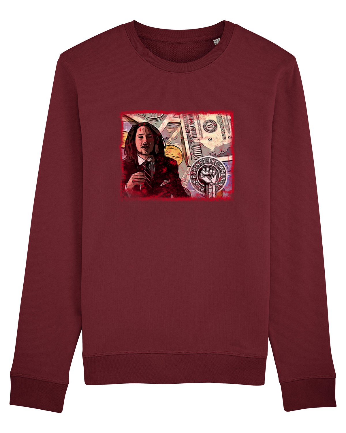 Bluză mânecă lungă Unisex Rise Burgundy