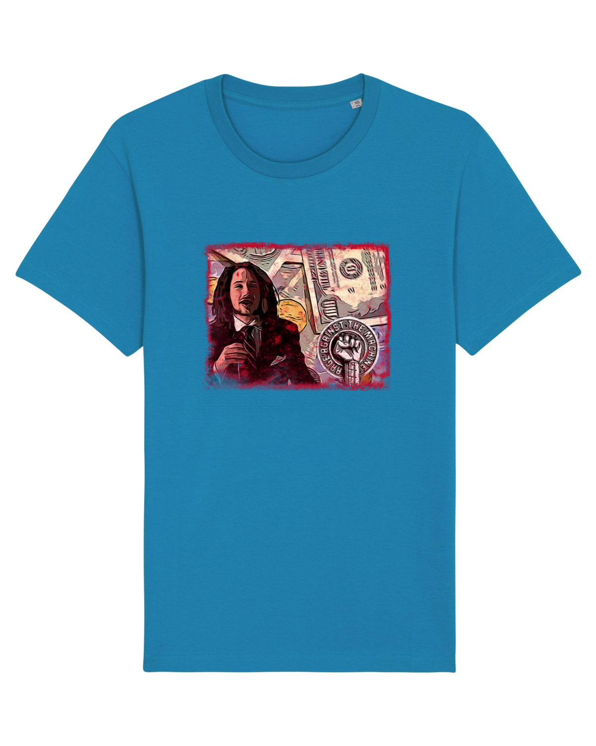 Tricou mânecă scurtă Unisex Rocker Azur