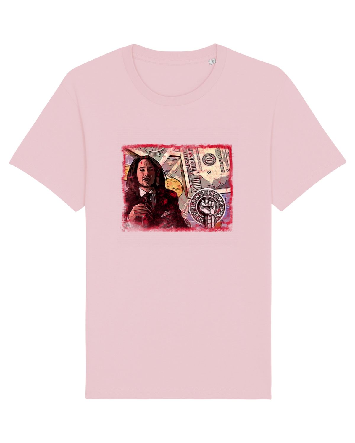 Tricou mânecă scurtă Unisex Rocker Cotton Pink