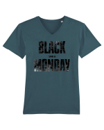 cumparat de black monday Tricou mânecă scurtă guler V Bărbat Presenter
