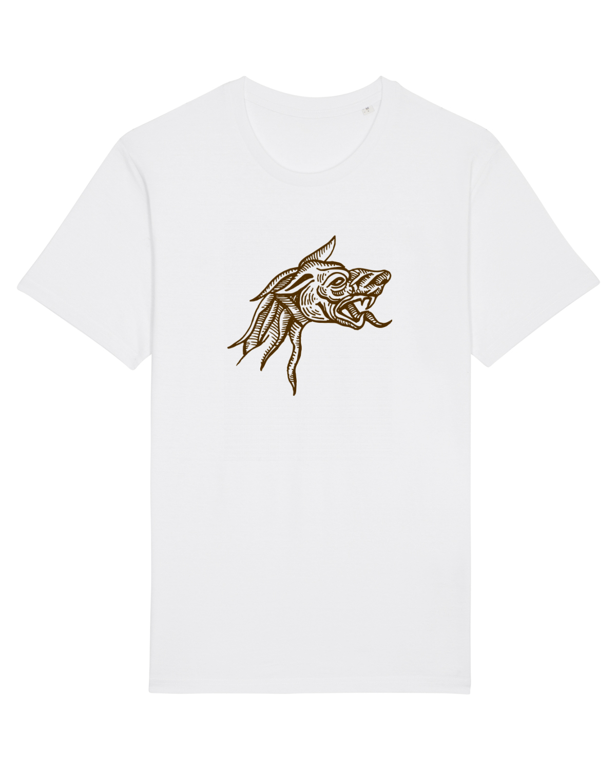 Tricou mânecă scurtă Unisex Rocker White