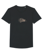 Simboluri dacice - Lupul 8. Tricou mânecă scurtă guler larg Bărbat Skater