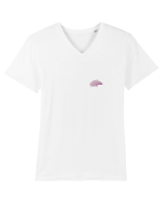 Simboluri dacice - Lupul 10. Tricou mânecă scurtă guler V Bărbat Presenter