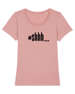 #shhh... Tricou mânecă scurtă guler larg fitted Damă Expresser