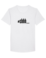 #shhh... Tricou mânecă scurtă guler larg Bărbat Skater