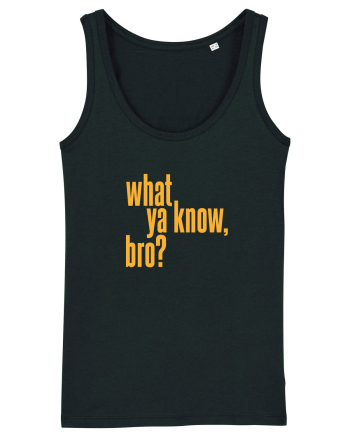 what ya know, bro? Black