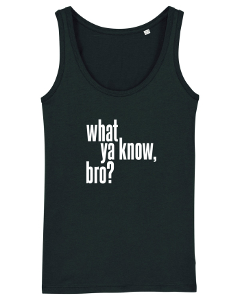 what ya know, bro? Black