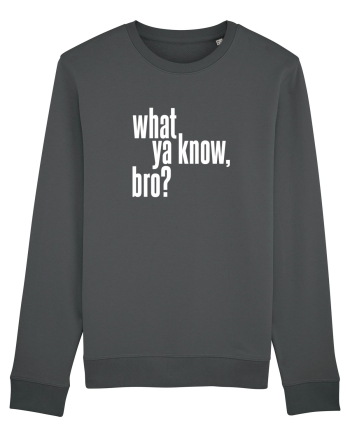 what ya know, bro? Anthracite
