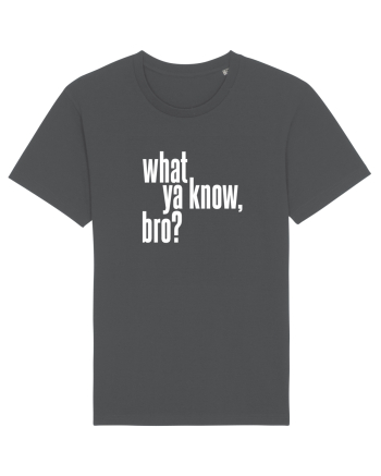 what ya know, bro? Anthracite