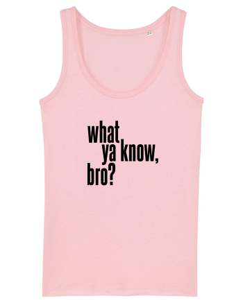 what ya know, bro? Cotton Pink