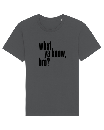 what ya know, bro? Anthracite