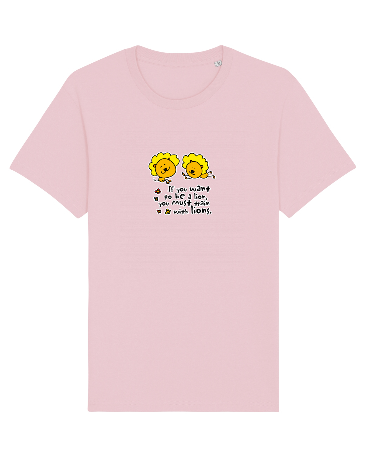Tricou mânecă scurtă Unisex Rocker Cotton Pink