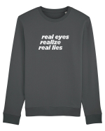 real eyes realize real lies Bluză mânecă lungă Unisex Rise