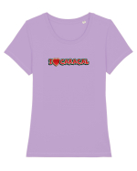 I LOVE Caracal Tricou mânecă scurtă guler larg fitted Damă Expresser