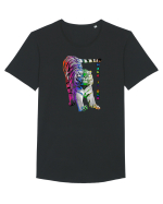 RGB Tiger 2 Tricou mânecă scurtă guler larg Bărbat Skater