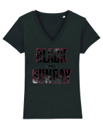 black sunday Tricou mânecă scurtă guler V Damă Evoker