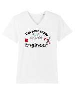 Santa Engineer Tricou mânecă scurtă guler V Bărbat Presenter
