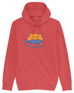 Cute cat Hanorac cu fermoar Unisex Connector