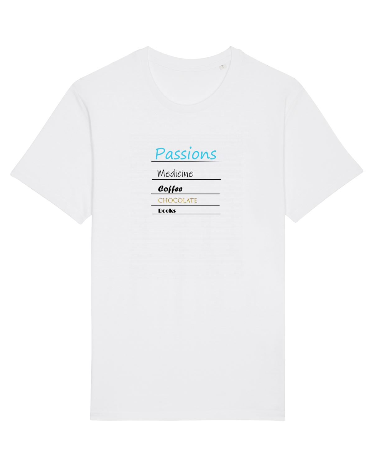 Tricou mânecă scurtă Unisex Rocker White