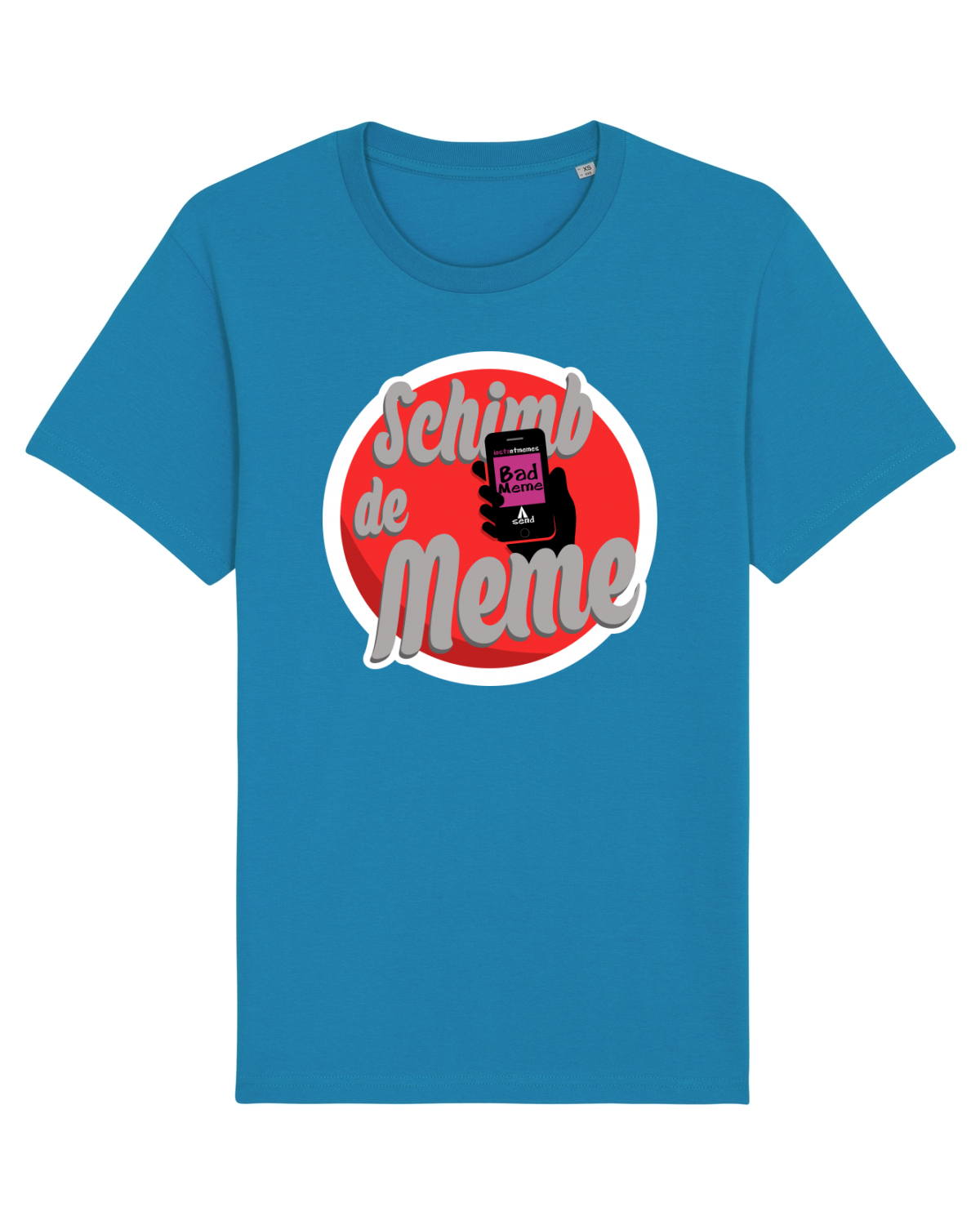 Tricou mânecă scurtă Unisex Rocker Azur