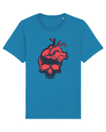 Gandeste cu inima (Combinatii rosu/negru) Tricou mânecă scurtă Unisex Rocker