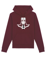 Meditation skeleton (negru/alb) Hanorac Unisex Drummer
