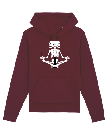 Meditation skeleton (negru/alb) Burgundy