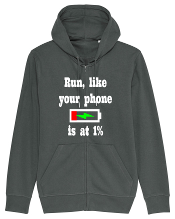 Run, like your phone is at 1% Anthracite