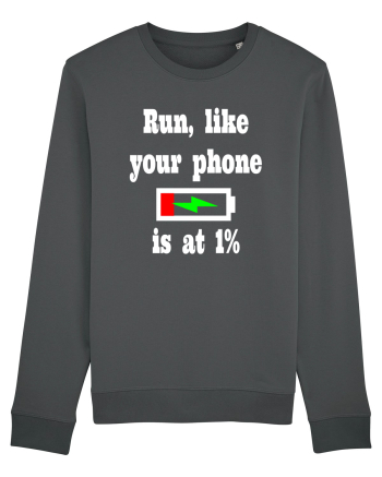 Run, like your phone is at 1% Anthracite