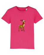 Cerb de Crăciun (ea)  Tricou mânecă scurtă  Copii Mini Creator