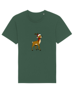 Cerb de Crăciun (ea)  Tricou mânecă scurtă Unisex Rocker