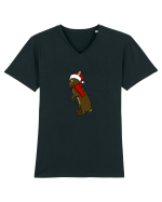 Iepuraș de Crăciun (el ) Tricou mânecă scurtă guler V Bărbat Presenter