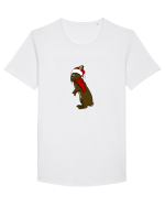 Iepuraș de Crăciun (el ) Tricou mânecă scurtă guler larg Bărbat Skater
