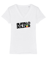 Buffalo Soldier Tricou mânecă scurtă guler V Damă Evoker